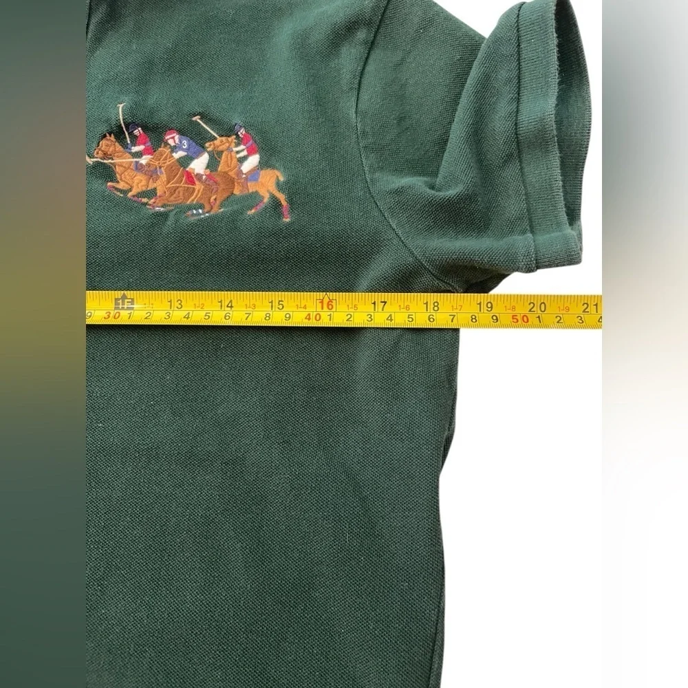 Ralph Lauren Polo Dark Green Polo with Embroidered Design